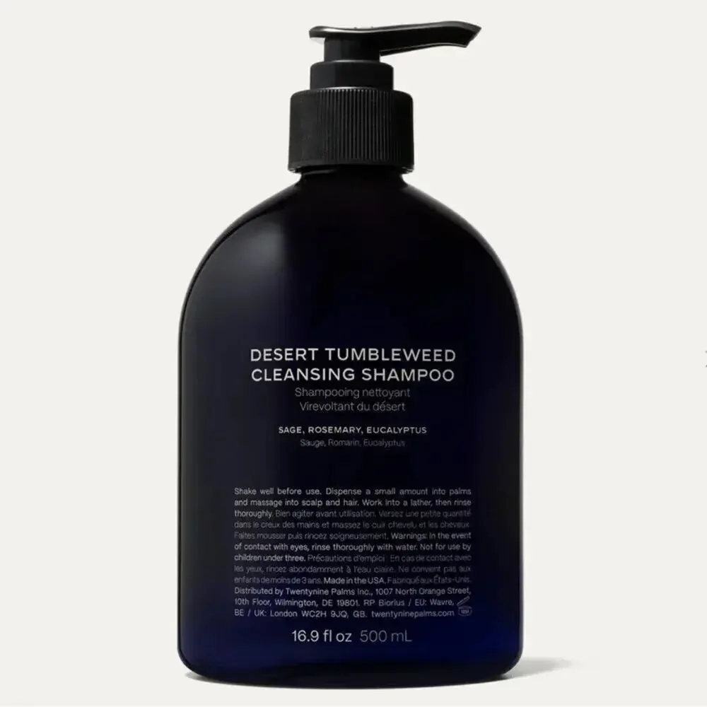 TWENTYNINE PALMS Desert Tumbleweed Cleansing Shampoo Sage Rosemary Eucalyptus